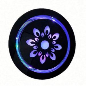 Chicha Écologique Portable avec Base Lumineuse Laser, Rechargeable par USB, en Plastique, Effet Miroir, Colorée, Coffret Cadeau - Product Image 1