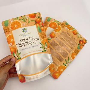 Tùy chỉnh 100pcs 500Pcs thấp moq dây kéo khóa bao bì thực phẩm tùy chỉnh in ấn kỹ thuật số đứng lên túi túi với cửa sổ rõ ràng - Product Image 2