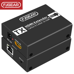 Fjgear ตัวขยาย <span class=keywords><strong>HDMI</strong></span> ที่ทนทานรองรับ RJ45 CAT5e CAT6 / มากกว่า IP/<span class=keywords><strong>50</strong></span> <span class=keywords><strong>เมตร</strong></span> (เครื่องส่งสัญญาณและตัวรับสัญญาณ <span class=keywords><strong>HDMI</strong></span> สําหรับในร่มกลางแจ้ง) - Product Image 2