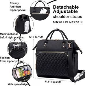 Ibeiker Sacs isothermes à lunch personnalisés pour femmes rose <span class=keywords><strong>Sac</strong></span> isotherme portable <span class=keywords><strong>Sac</strong></span> isotherme Boîte à lunch <span class=keywords><strong>Sac</strong></span> fourre-tout isolant <span class=keywords><strong>Moom</strong></span> - Product Image 2