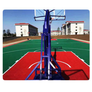 Système de sol de sport pour terrain de basket antidérapant et résistant à l'usure portable Système de plancher de basket-ball en vinyle - Product Image 6