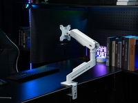 Bras de moniteur LCD réglable vers le bas, gauche et droite, support de moniteur d'ordinateur à carte unique pour organisateur de bureau