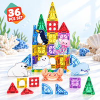 Ensemble de tuiles magnétiques 3,75 cm, mini boîte en métal, blocs de construction magnétiques, jouets éducatifs STEM pour les tout-petits, les enfants, les garçons et les filles