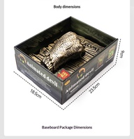 GUIGUKE Nouvelle sonnette créative transfrontalière d'Halloween, jouet de farce en plastique avec capteur électrique en forme de main de la mort, pour usage intérieur, ambiance festive