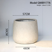 Cactus artificiels réalistes en pot en ciment avec trou de drainage, design traditionnel européen pour la décoration intérieure/extérieure
