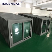 Fenêtres coulissantes en verre Low-E personnalisées Rogenilan, aluminium, double vitrage, porte coulissante, fenêtre coulissante pour la maison