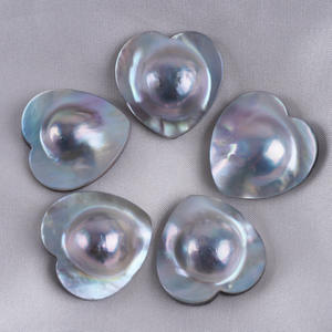 Perlas Sueltas en Forma de Corazón de Concha de Caballito de Mar de 22*22mm para Accesorios de Joyería DIY - Pendientes, Colgantes, Anillos - Product Image 2