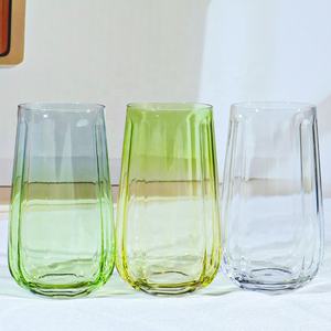 Glas-Trinkgefäße Deutschland EPR-Verpackt Kundenspezifische Farbe Meistverkauftes Großhandels-Kristall-Wasser-Tee-Glas - Product Image 5