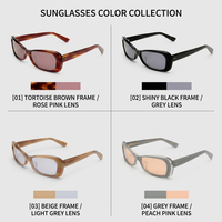 Lunettes de soleil de luxe Lbashades, monture rectangulaire vintage en acétate, verres polarisés UV400, personnalisables pour hommes et femmes