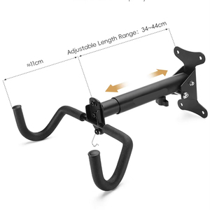 Support mural télescopique YS pour vélo de montagne, double crochet de suspension réglable pour intérieur, capacité 30 kg, facile à installer - Product Image 4