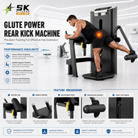 Máquina de Glúteos SK Glute Kickback: Equipo de Fuerza Selectorizado para Glúteos y Cadera, Directo de Fábrica, para Compradores Comerciales Globales de Gimnasios