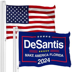 UD2 per G128 Combo Pack americano per la bandiera degli Stati Uniti 3x5 Ft DeSantis Election Make America Florida Flag 3x5 Ft litewave Pro Series