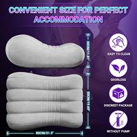 Coussin de Sexe Gonflable pour Couples, Canapé Lounge Velouté Anti-Fuite, Jouet Érotique pour Femme et Couple