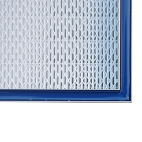 Filtro HEPA HZY H13/H14 con 99.995% de eficiencia a 0.3m, microfibra de vidrio, 305x305x50mm, personalizable para sistemas HVAC de salas limpias