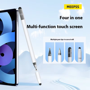 Bút Stylus kim loại 4 trong 1 với cốc hút & đầu silicon | Bút điện dung phổ quát để vẽ, nghiên cứu trên máy tính bảng - Product Image 2
