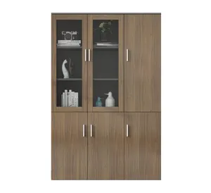 Liyu Unique modern storage bookcase solid wood commercial office furniture filing cabinet