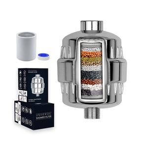 15단계 샤워 헤드 정수 필터 - 강력한 비타민 C 고출력 경수 제거 활력 샤워 필터 - Product Image 1