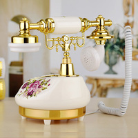 Téléphone Antique vieux vintage en céramique téléphone maison mode mignon ligne fixe