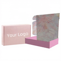 Maßgefertigte Rosa Wellpappe-Versandbox |   Bedruckte Versandbox für E-Commerce, Kosmetik & Geschenkverpackungen