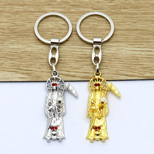 Dessin animé squelette mort dieu Hip Hop pendentif en métal collier couleur préservant porte-clés mode bijoux <span class=keywords><strong>sac</strong></span> - Product Image 1