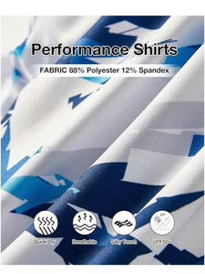 T-shirt de polo de golf avec tissu anti-rides en maille respirante, matériau à séchage rapide sans odeur et confort extensible dans les quatre sens - Product Image 5