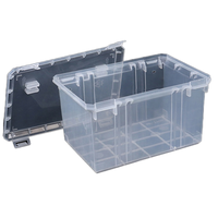 ODM OEM MOULE OUVERT Personnalisé Design Moderne Organisateur de Tissu en Plastique PP Transparent Rectangulaire Petits Couvercles Boîte d'Emballage Robuste PAVICO