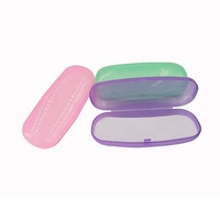 Étui à lunettes pliable pour enfants en plastique optique finition mate, emballage cadeau, marque HG, fermeture à pression