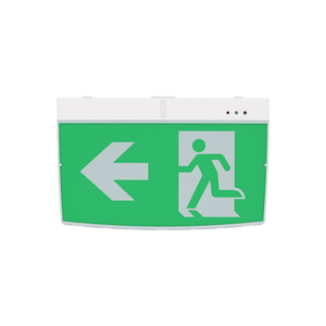 Señal de salida de emergencia LED para interiores de 24M de ajuste rápido, accesorio de luz, salidas de construcción de plástico de acero SMD sin mantenimiento con material acrílico - Product Image 3