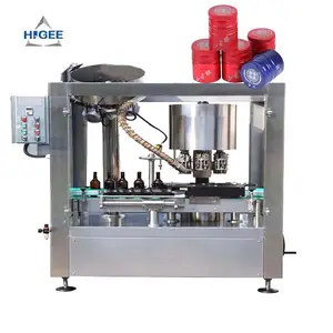 Higee full automatic beer liquor crown aluminum cap sealing equipment mass production machine filling line