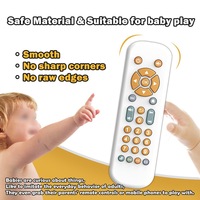 Jouets éducatifs pour bébés : Télécommande de télévision pour enfants avec musique pour l'apprentissage, télécommande simulée