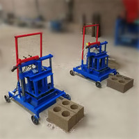 Machine électrique manuelle de fabrication de briques creuses en ciment, blocs creux en béton à vendre aux États-Unis, en Ouganda et en Afrique