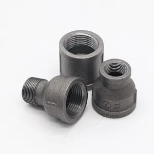 Black Socket M/F Hot Sale Antirust Customization Waterproof Galvanized Pipe Fitting For Water System Reducing and Equal