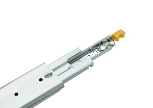 Rodamiento de bolas moderno y resistente de 76mm, rieles deslizantes de extensión completa de tres pliegues, uso de escaleras industriales, bloqueo de cajones de gabinete - Product Image 2