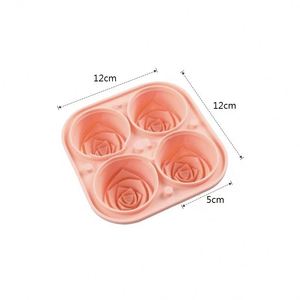 Nouveau design, moule à glace en silicone en forme de rose, écologique, outil pour faire des glaces - Product Image 2