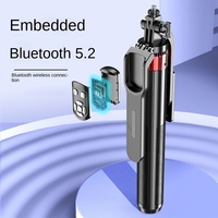 P185TK Bâton à selfie en alliage d'aluminium avec support universel pour téléphone portable tétrapode Stabilisateur de poche pour diffusion en direct