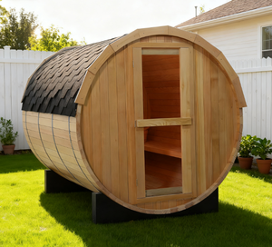 Sauna en bois moderne et traditionnel à chauffage électrique personnalisé pour usage familial - Product Image 4