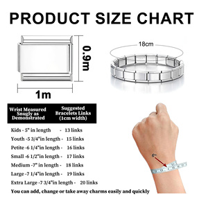 Bracciale a Maglie con <span class=keywords><strong>Charm</strong></span> Italiani Popolari con Pietre Preziose, Oro Argento Acciaio Inossidabile, Pietra Portafortuna Rotonda Colorata da 9mm - Product Image 6