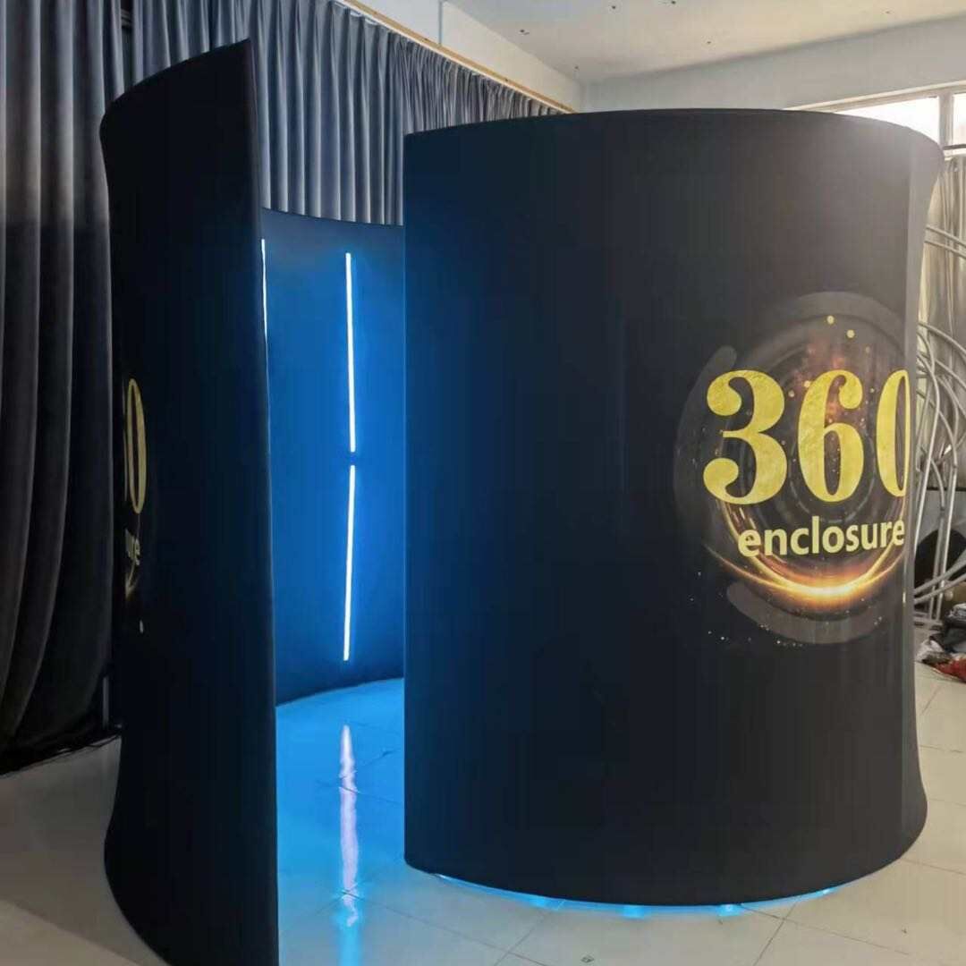 Портативная спиральная зеленая подставка для экрана для 360 фотобудки, светодиодные камеры для смартфонов