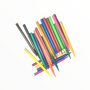 Ensemble de 24 marqueurs scolaires en plastique à pointe fine, stylos aquarelles pour le dessin, marqueurs de couleur avec 24 pièces - Product Image 3