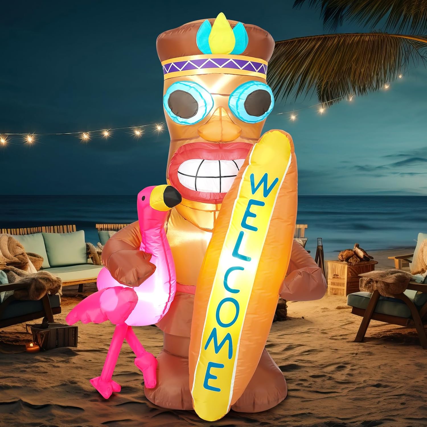 Pack De 2 Cactus Inflables Gigantes (170cm) – Decoración Fiesta Hawaiana, Mexicana O Del Oeste