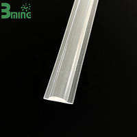 Diffuseur optique LED industriel moderne Baoming, lentille linéaire transparente en PMMA, couvercle lumineux extrudé, taille personnalisée, 5 ans de garantie, intérieur, ISO