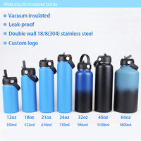 Meilleure vente : Bouteille d'eau à double paroi, qualité alimentaire, sans BPA, anti-fuite, isotherme sous vide, pour le fitness, la salle de sport, les entraînements, logo personnalisé