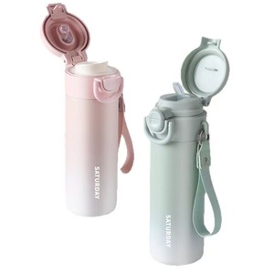 Saturday Kids Insulated Water <b>Bottle</b> 316 Stainless Steel Double Lid With Straw For School And Pregnancy Use - Product Image 5