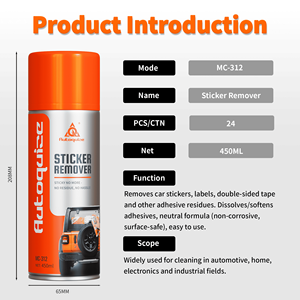 Autoquize <span class=keywords><strong>Spray</strong></span> Rimuovi Adesivi Anti-Adesivo 450ml MC312 Dissolve Etichette Nastro Colla Sicuro per Auto Casa Multiuso Non Detergente - Product Image 4