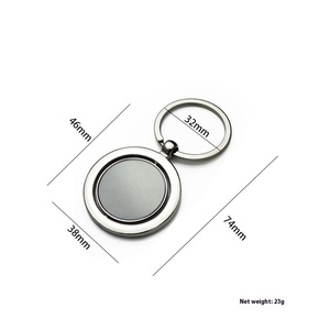 Biểu Tượng Tùy Chỉnh Tia Laser Khắc Hợp Kim Keychain Carabiner Tag Mặt Dây Chuyền Vuông Hình Dạng Hình Bầu Dục Đồng Xu Chủ Khuyến Mại Quà Tặng Biểu Tượng Tùy Chỉnh - Product Image 6