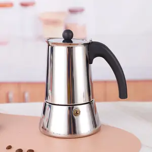 SIYUE Nồi Mocha Dung Tích 9 Cốc Bằng Thép Không Gỉ Ấm Đun Bếp Từ V 60 Có Tay Cầm Bộ Cà Phê Máy Làm Moka SUS 304 9157