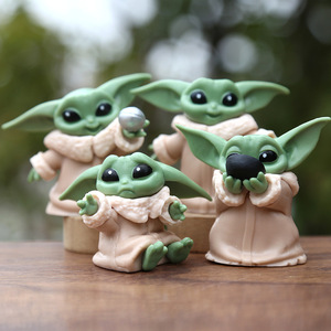 Alla moda 4-6cm maestro bambino <span class=keywords><strong>Yoda</strong></span> PVC Action Figure di buone Figure per collezione cartone animato giocattolo Mini modello bambini Unisex - Product Image 5
