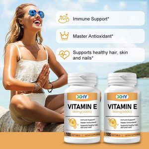Cápsulas de Gel Suave de Vitamina E de 180 mg y 400 UI, Cápsulas de Gelatina Suave con Vitamina E <span class=keywords><strong>Natural</strong></span> y Aceite de Onagra, Cápsulas Multivitamínicas - Product Image 3