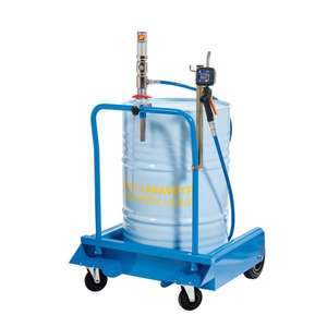 MECLUBE - 029-1390-000 Juego de ruedas para líquido de parabrisas para barriles de 180 220 L con manguera R6 1/2 ''M F 3,0 m de longitud - Product Image 1