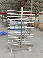 360 °   Machine à laver les chariots à viande sans angle mort avec recyclage d'eau et désinfection, certifiée CE pour ligne d'abattage